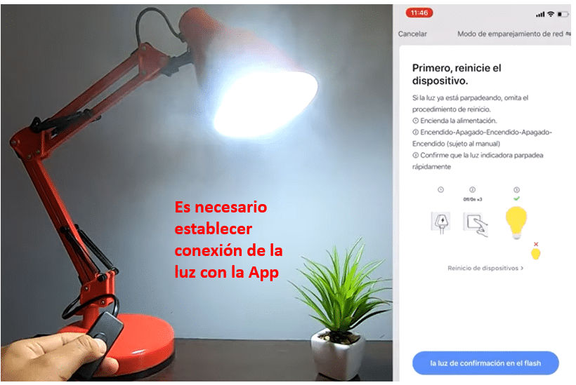 Habilitar Luz Inteligente en App