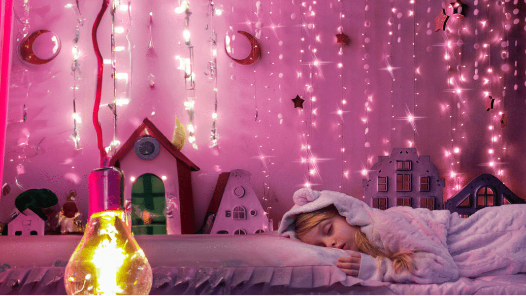 luz rosa para dormir