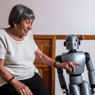 ayuda para ancianos en casa El robot cuidador: compañía y ayuda en el hogar para el bienestar de los ancianos