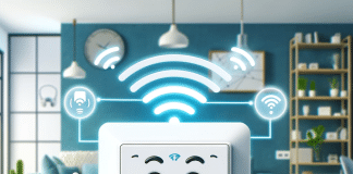 Conecta tu interruptor WiFi Sonoff fácilmente: soluciones y consejos para maximizar la automatización del hogar como conectar interruptor wifi sonoff Interruptor WiFi Sonoff Conéctate fácilmente y automatiza tu hogar Imagen animada con sonrisa y ondas de WiFi