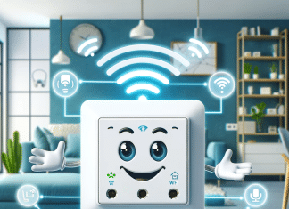 Conecta tu interruptor WiFi Sonoff fácilmente: soluciones y consejos para maximizar la automatización del hogar como conectar interruptor wifi sonoff Interruptor WiFi Sonoff Conéctate fácilmente y automatiza tu hogar Imagen animada con sonrisa y ondas de WiFi