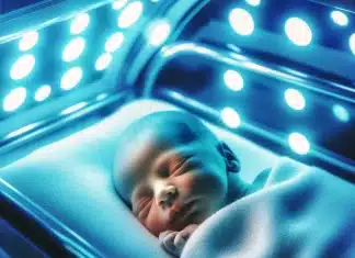 Terapia de Luz para Bebés: Combatir la Ictericia Neonatal y Promover el Bienestar de Recién Nacidos de Manera Segura y Efectiva terapia de luz para bebes Fototerapia en Recién Nacidos Combatiendo la Ictericia Neonatal con Suaves Luces Azules para el Bienestar y Seguridad del Bebé