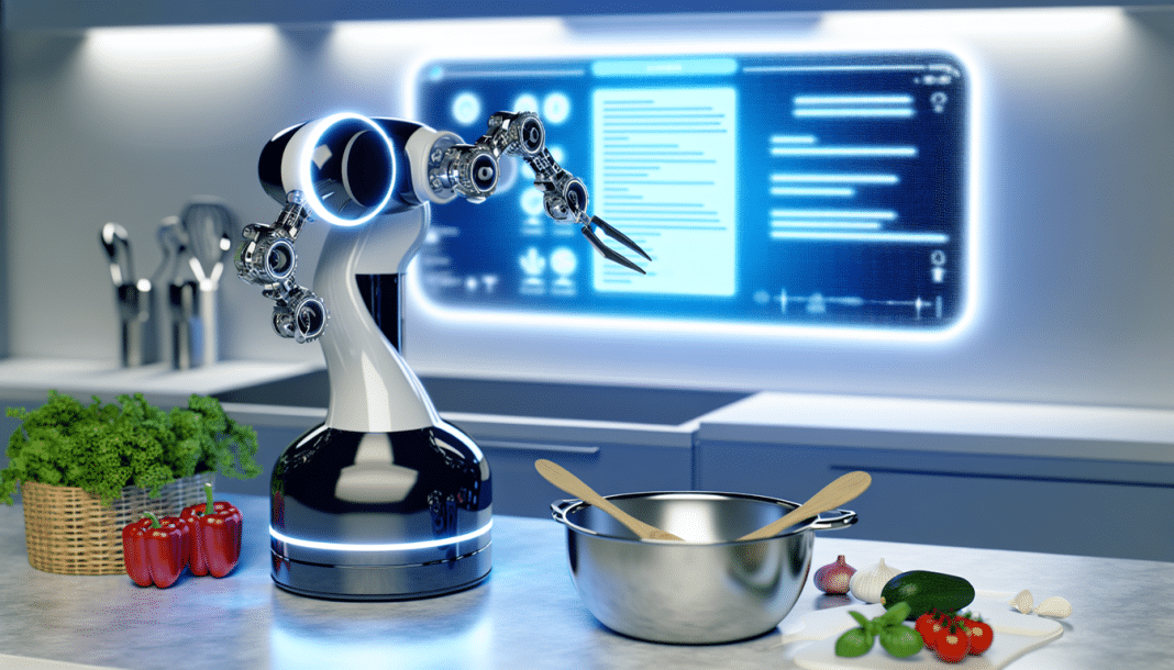 Cómo funciona un robot de cocina Robot de Cocina Inteligente Innovación y Precisión en Gastronomía Moderna con Tecnología LED y Pantalla Digital