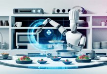 Comida Consistente: Técnicas Tecnológicas para Platos Perfectos Técnicas Tecnológicas Platos Perfectos Chef Robot Platos Perfectos en Cocina Futurista con Tecnología de Vanguardia