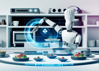 Comida Consistente: Técnicas Tecnológicas para Platos Perfectos Técnicas Tecnológicas Platos Perfectos Chef Robot Platos Perfectos en Cocina Futurista con Tecnología de Vanguardia