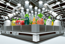 Desperdicio de Alimentos: Soluciones Tecnológicas para Reducirlo Tecnología para Reducir Desperdicio Alimentos Frescos y Tecnología Futurista Eficiencia y Optimismo en la Reducción del Desperdicio Global