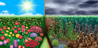 El Césped del Vecino: Por Qué Parece Siempre Más Verde comparación constante de jardines El impactante contraste entre dos jardines la armonía del próspero frente a la tristeza del descuidado