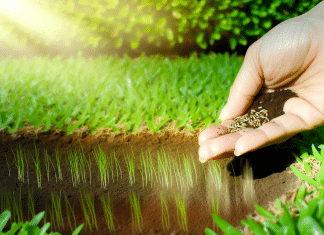 Guía Completa: Cómo Plantar un Césped Perfecto en Tu Jardín Plantar césped perfecto jardín Descubre cómo plantar un césped perfecto con esta guía completa Observa la magia de sembrar semillas en un jardín soleado y sereno