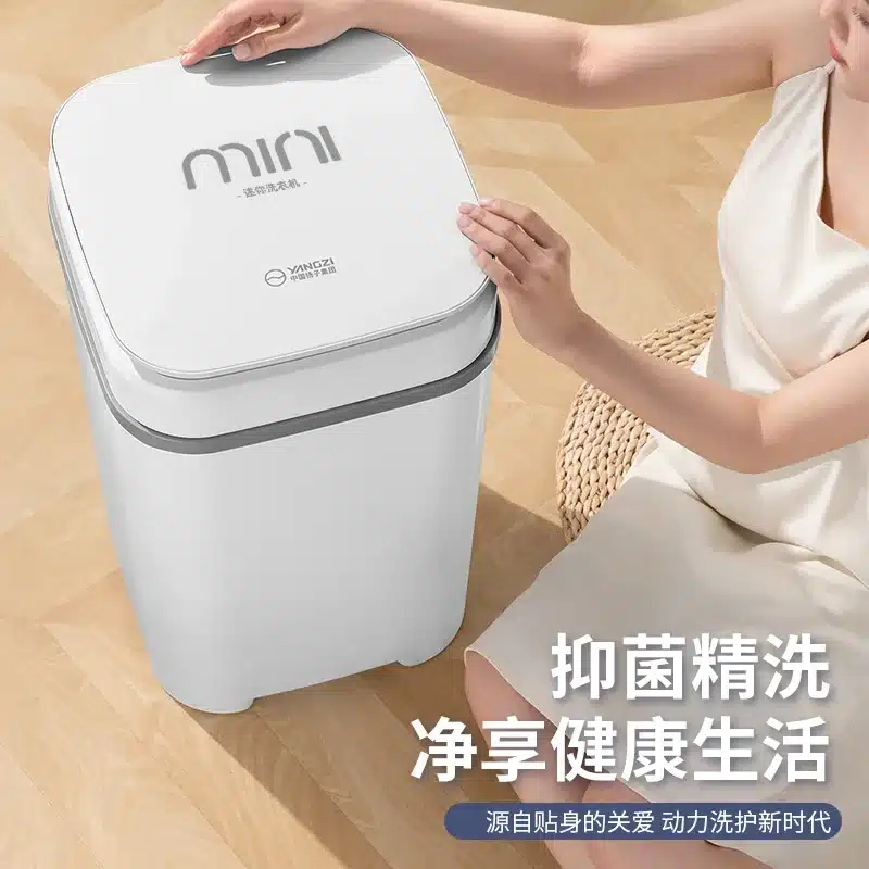 Lavadora pequeña de 7,5 KG para el hogar, mini alquiler de dormitorio con ropa interior y pantimedias para bebés y niños, solución integrada