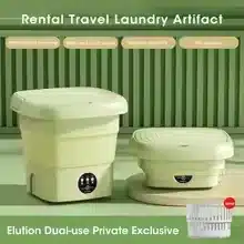 lavadora portátil plegable de 9L para espacios reducidos