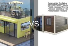Container House 2-3 Bedrooms vs Expandable Container House: ¿Cuál es Mejor para Espacios Habitables en 2025? Casas móviles contenedor 2025