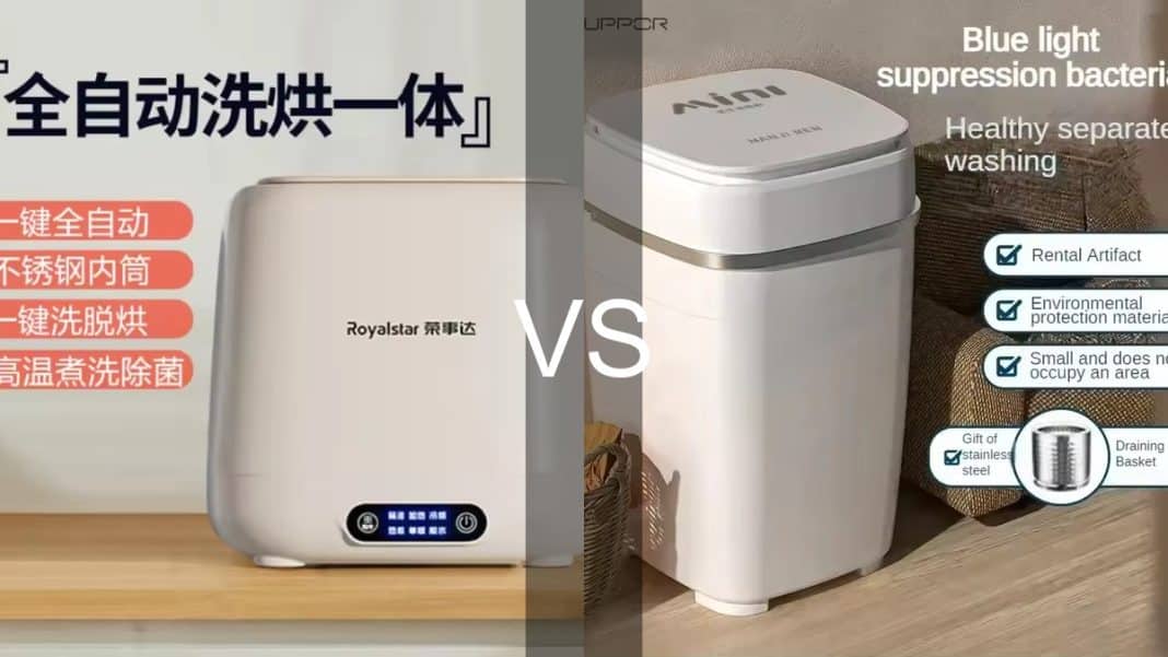 lavadora automática vs minilavadora semiautomática para espacios reducidos en 2025