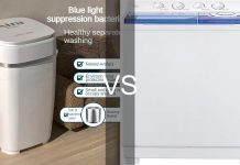 Mini Lavadora Semiautomática vs Zynkez Lavadora Portátil: ¿Cuál es Mejor para Hogares Pequeños en 2025 por 275 dólares? lavadora portátil semiautomática vs doble tina 2025