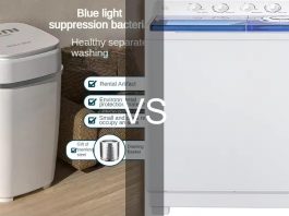 lavadora portátil semiautomática vs doble tina 2025