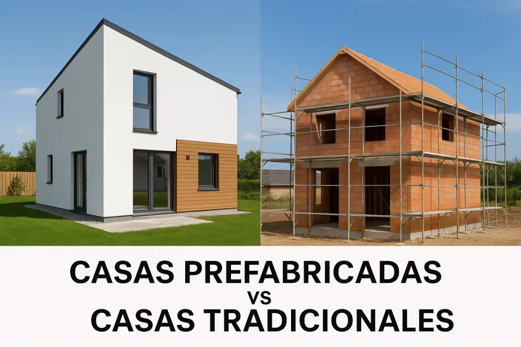 casas modulares vs. construcción tradicional-Comparación casas modulares tradicionales