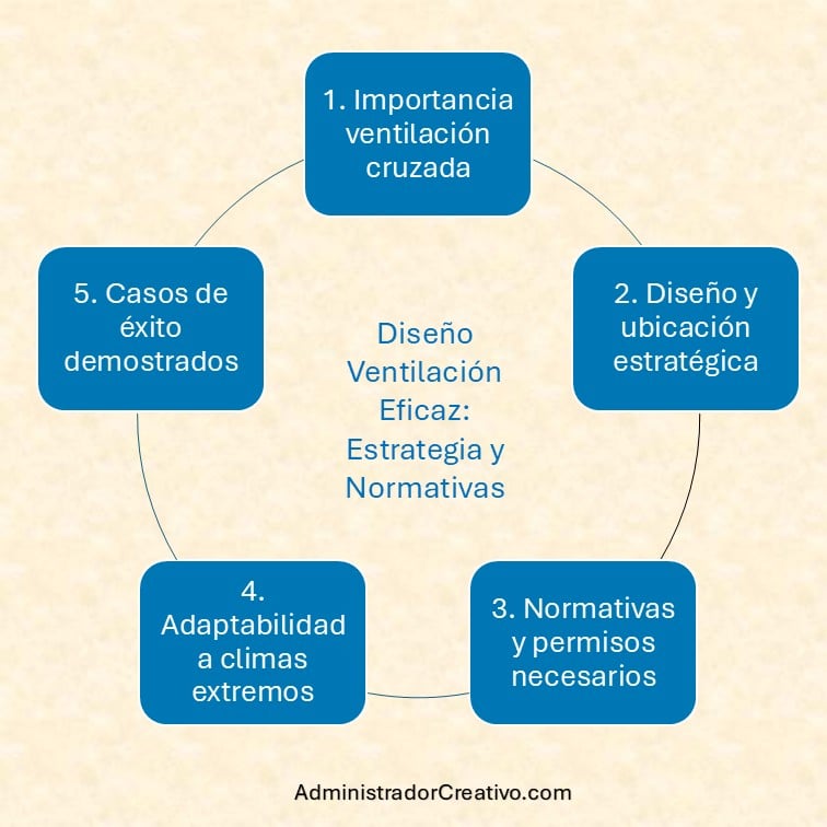 requisitos de ventilación cruzada en casas contenedor resumido en cinco factores claves