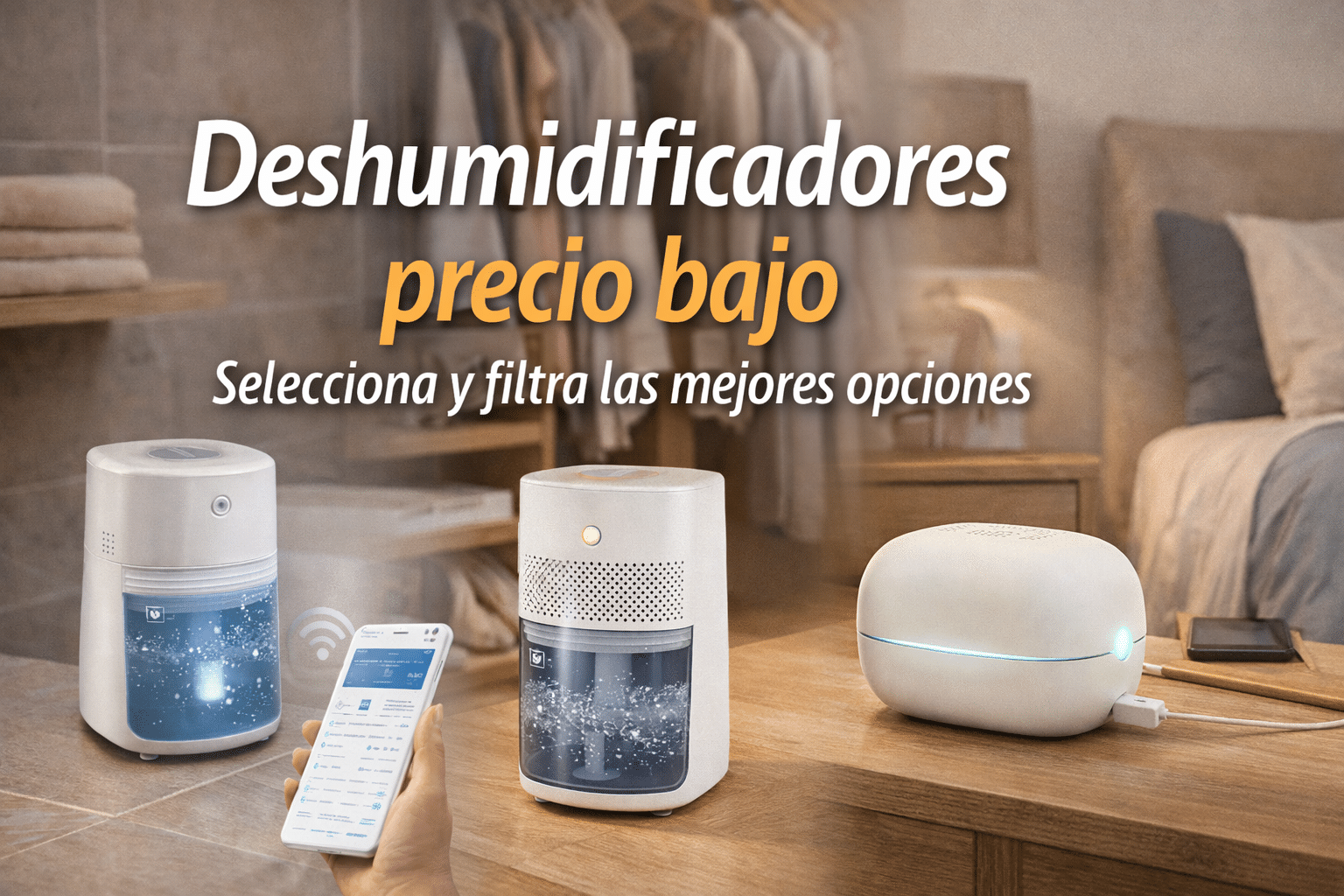 Selecciona y filtra deshumidificadores de precio bajo sin renunciar a lo básico