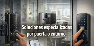 Catálogo de Cerraduras Inteligentes por Tipo de Puerta y Entorno Encuentra modelos para exteriores, vidrio, madera, aluminio, interiores y puertas corredizas