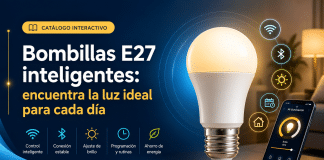 Bombillas E27 inteligentes: encuentra la luz ideal para cada día Explora bombillas WiFi y Bluetooth para automatizar tu hogar, controlar la iluminación desde el móvil y crear ambientes cómodos sin instalaciones complejas