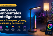 Lámparas ambientales inteligentes: busca luces para gaming, descanso y decoración Encuentra lámparas ambientales inteligentes para gaming, escritorio, dormitorio o sala. Compara luces RGB, diseños y precios fácilmente.