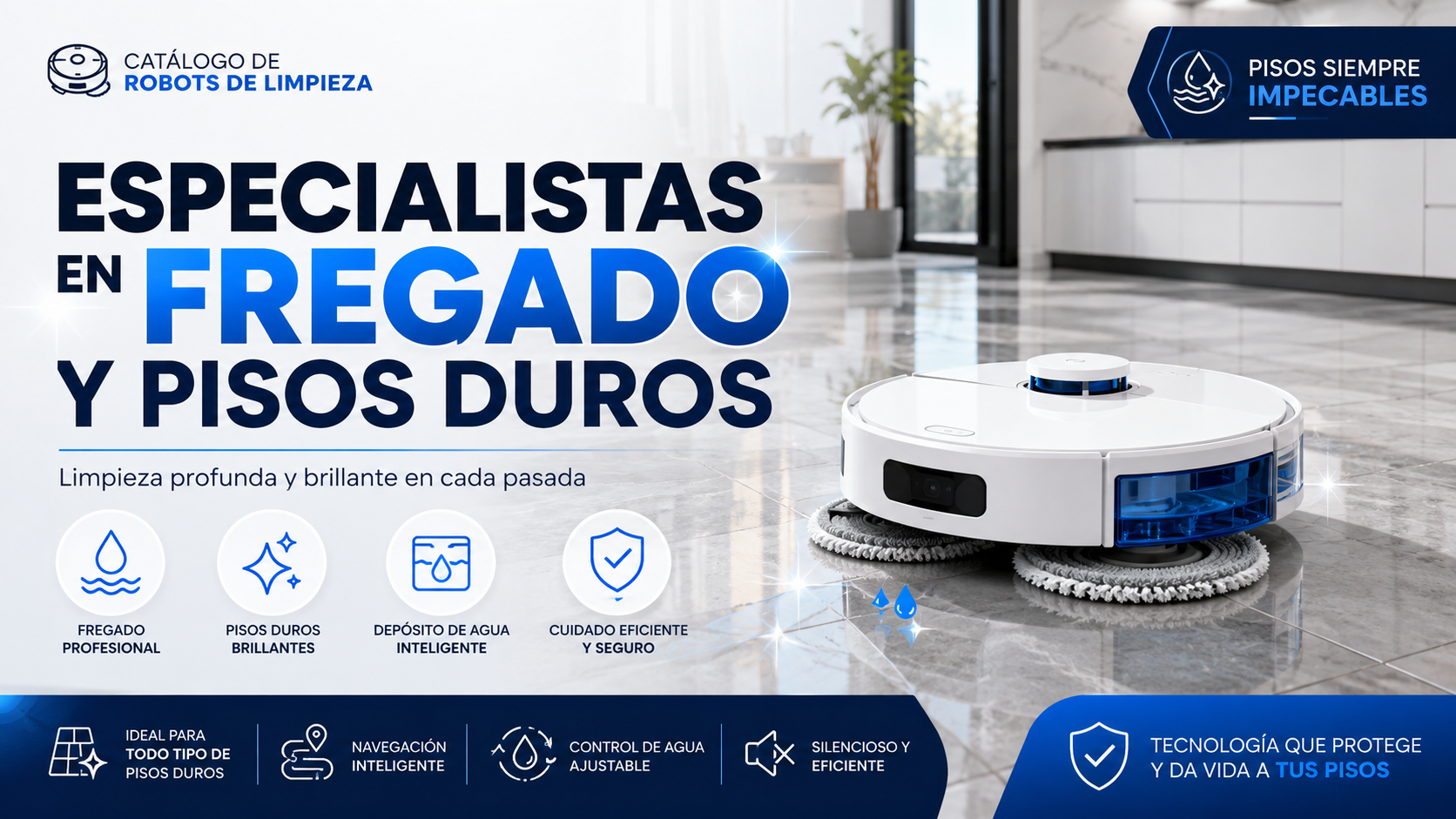Portada del catálogo Robot friegasuelos para pisos duros