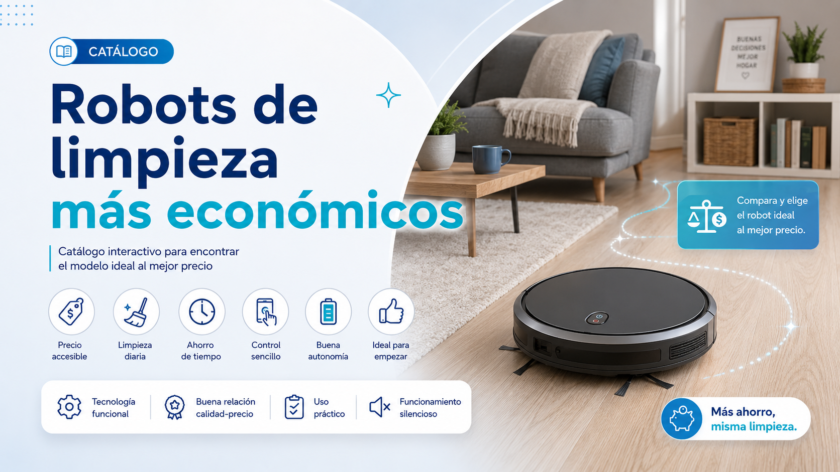 Portada del catálogo Robots de limpieza baratos
